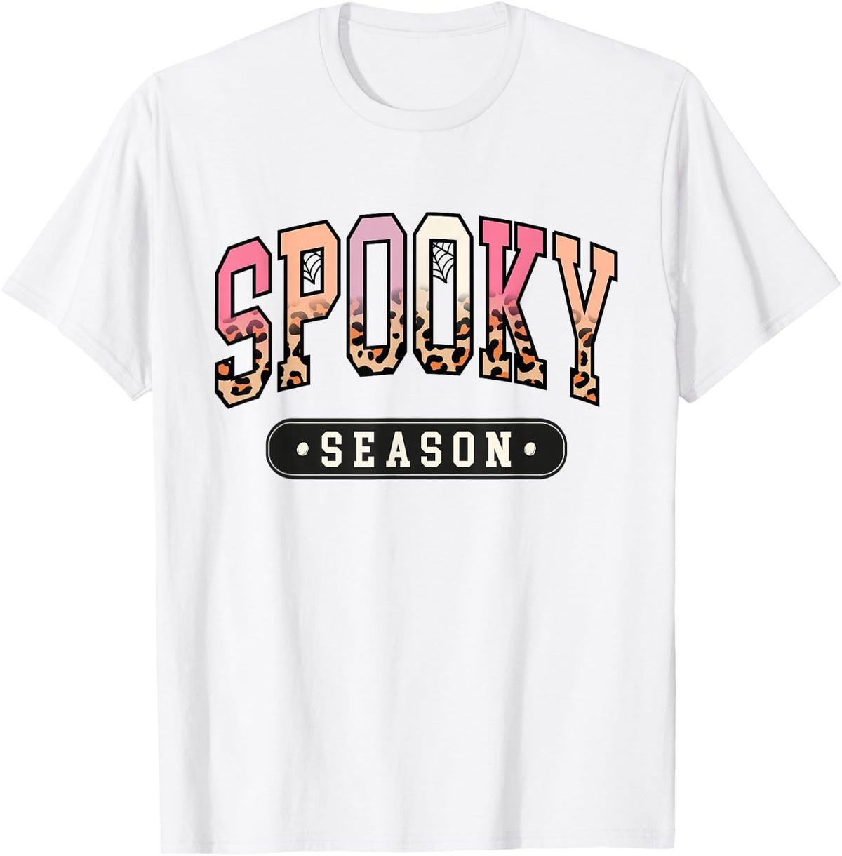 Spooky Season Halloween For Girls Kids Women Retro Costume T-Shirt