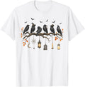 Black Crow Halloween Cute Spooky Season Fall Halloween Bird T-Shirt