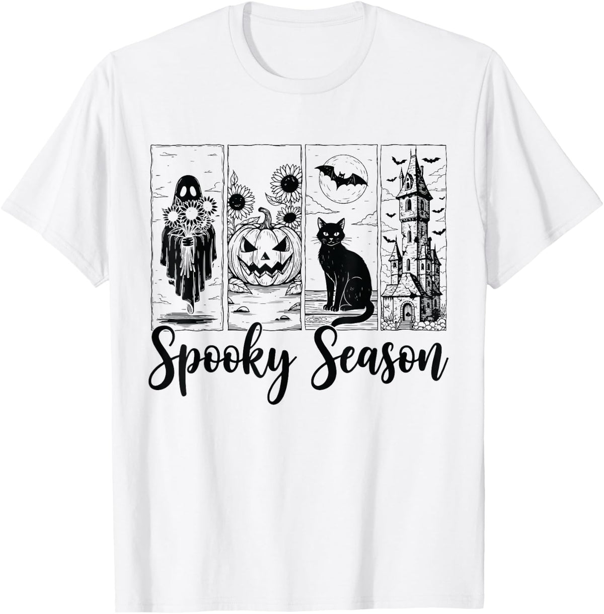 Vintage Halloween Horror Spooky Season T-Shirt