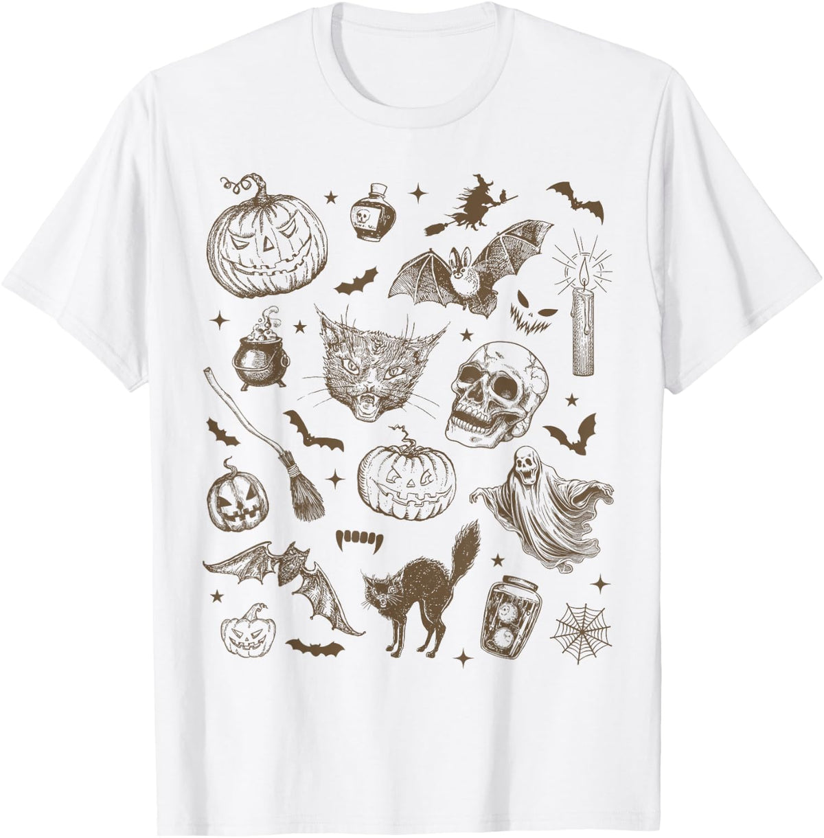 Halloween Vintage 90s Witchy Aesthetic Cute Retro Graphic T-Shirt