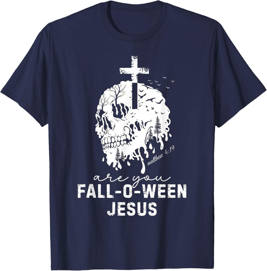 are You Falloween Jesus Halloween Spooky Season T-Shirt