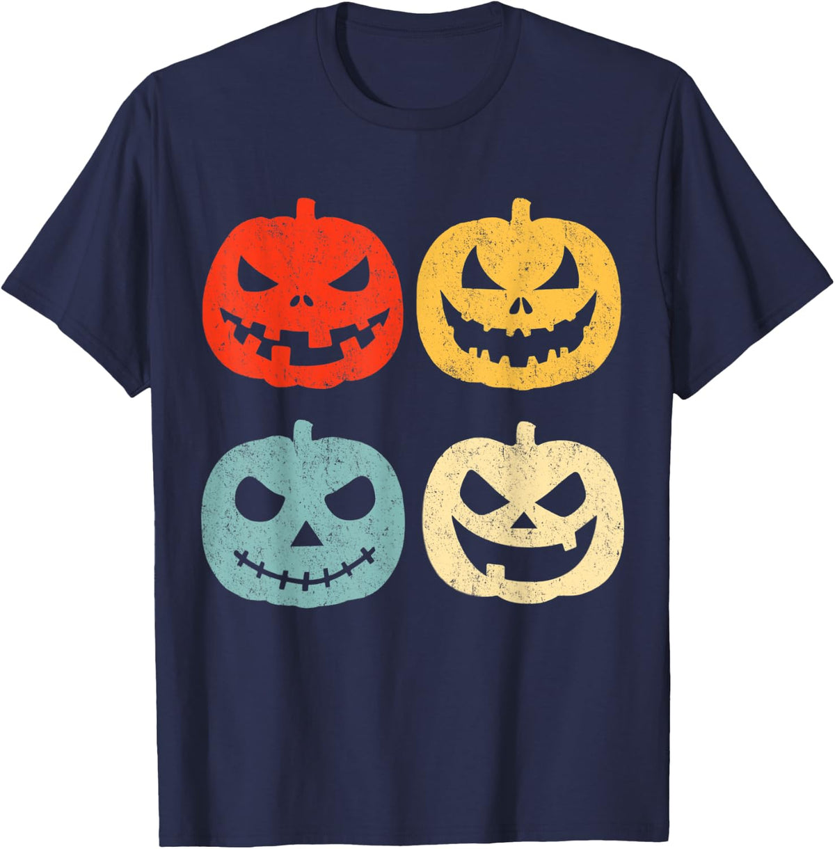 Vintage Halloween Pumpkin Women, Men, Kids, Funny Retro Gift T-Shirt