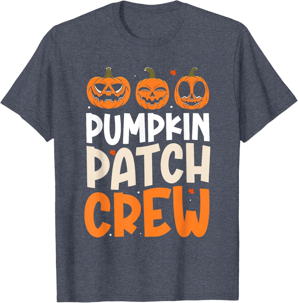Pumpkin Patch Crew Matching Family Halloween Costume Funny T-Shirt
