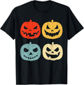 Vintage Halloween Pumpkin Women, Men, Kids, Funny Retro Gift T-Shirt