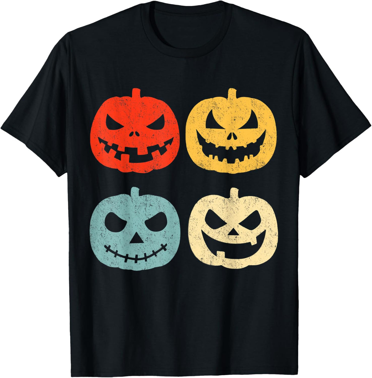 Vintage Halloween Pumpkin Women, Men, Kids, Funny Retro Gift T-Shirt