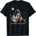 Retro Ghosted Everyone Girly Vintage Halloween Spooky Season T-Shirt