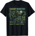 Swamp Monster Movie Poster Vintage Halloween T-Shirt