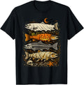 Trout Fish Halloween Fishing Fisherman Spooky Season T-Shirt