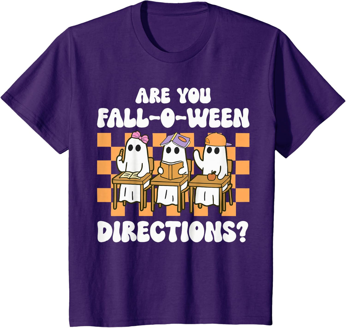are You Fall O Ween Directions Halloween Teacher Ghosts T-Shirt