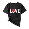 BLVB Valentines Day Shirts for Women Cute Love Heart Graphic T Shirt Valentine's Tee Shirt Casual Short Sleeve Tops Valentines Gifts for Her