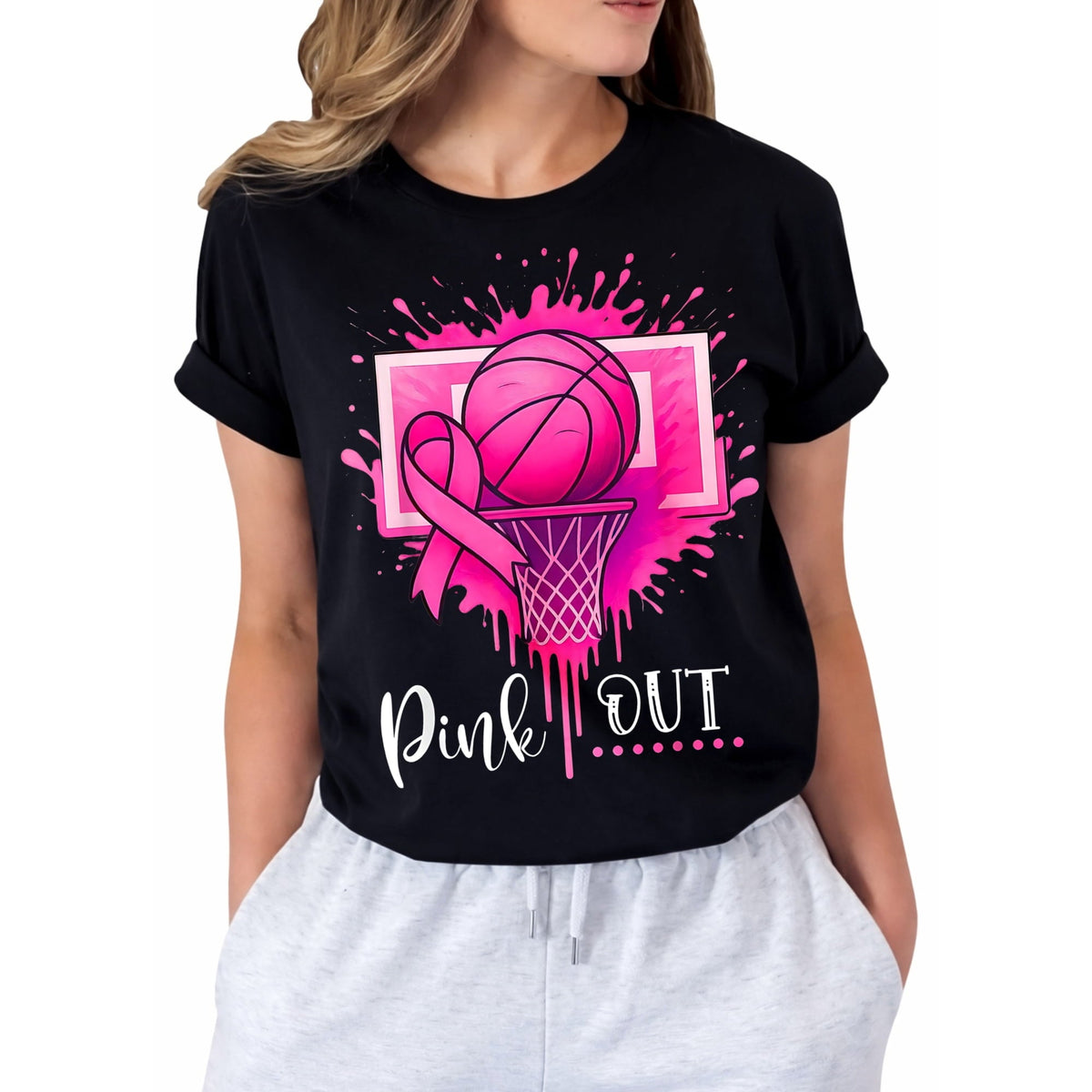 Breast Cancer Shirts for Women Cancer Awareness Shirt Pink Ribbon Graphic Tee Cancer Survivor Support T-shirts