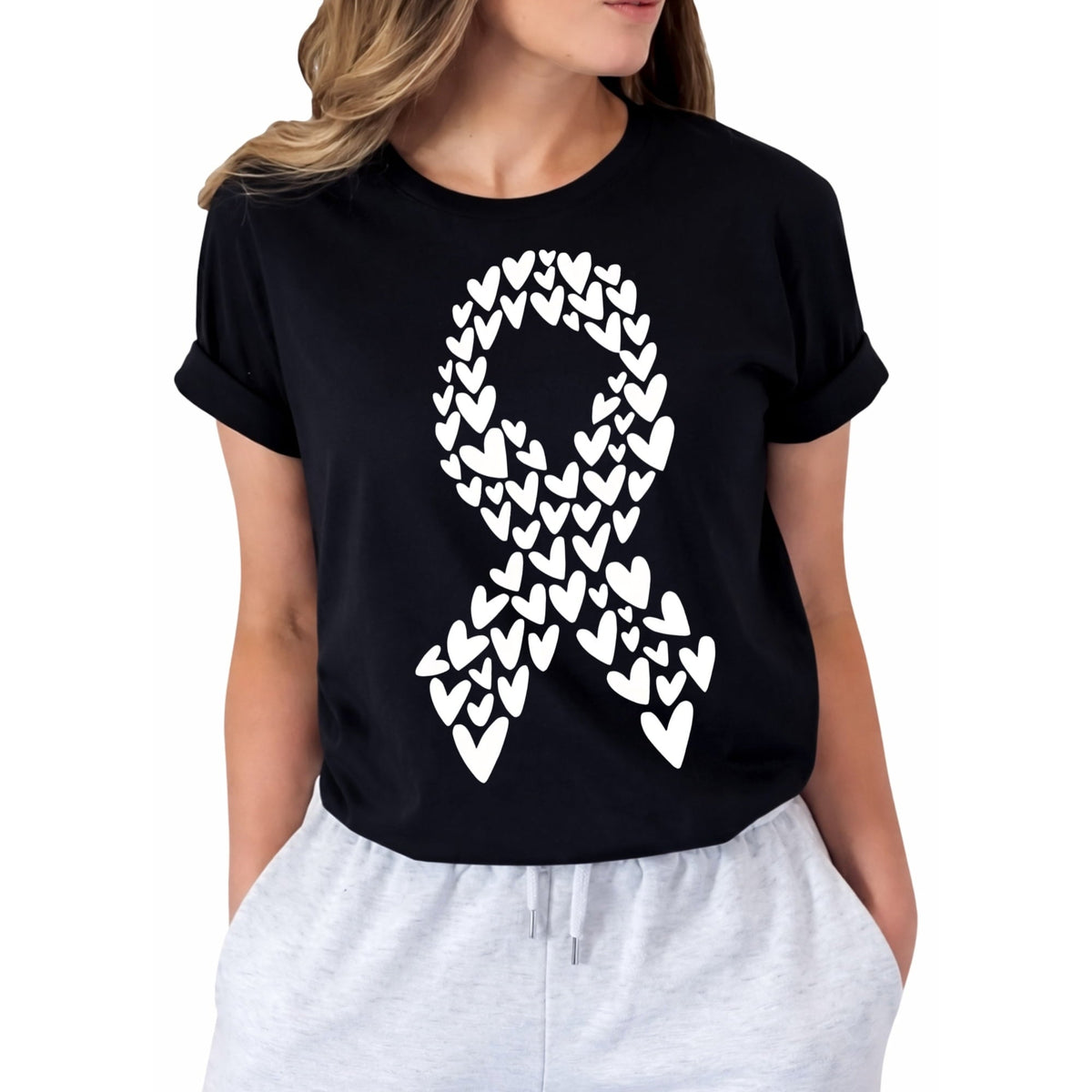 Breast Cancer Shirts for Women Cancer Awareness Shirt Pink Ribbon Graphic Tee Cancer Survivor Support T-shirts