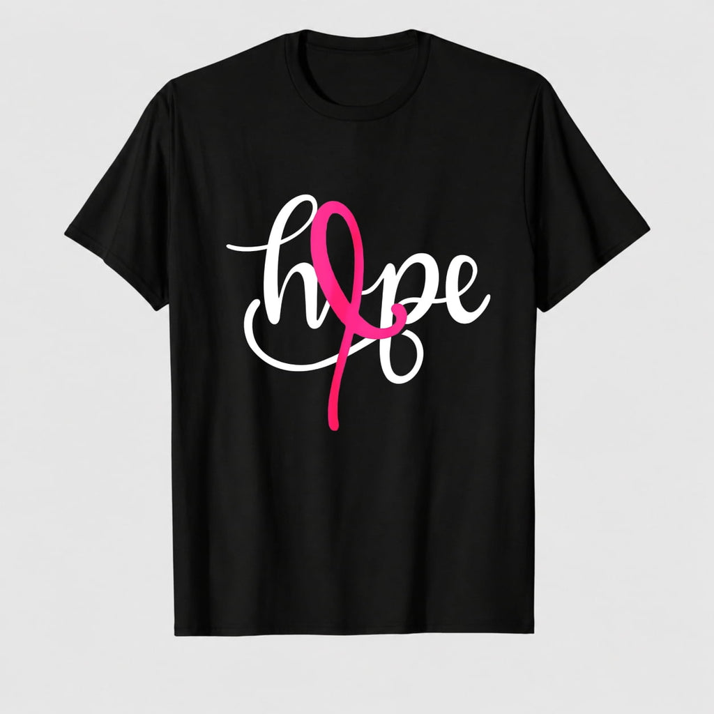 Breast Cancer Shirt for Women: Hope Pink Ribbon Tee Shirt Cancer Survivor Gifts Casual Inspirational Tops
