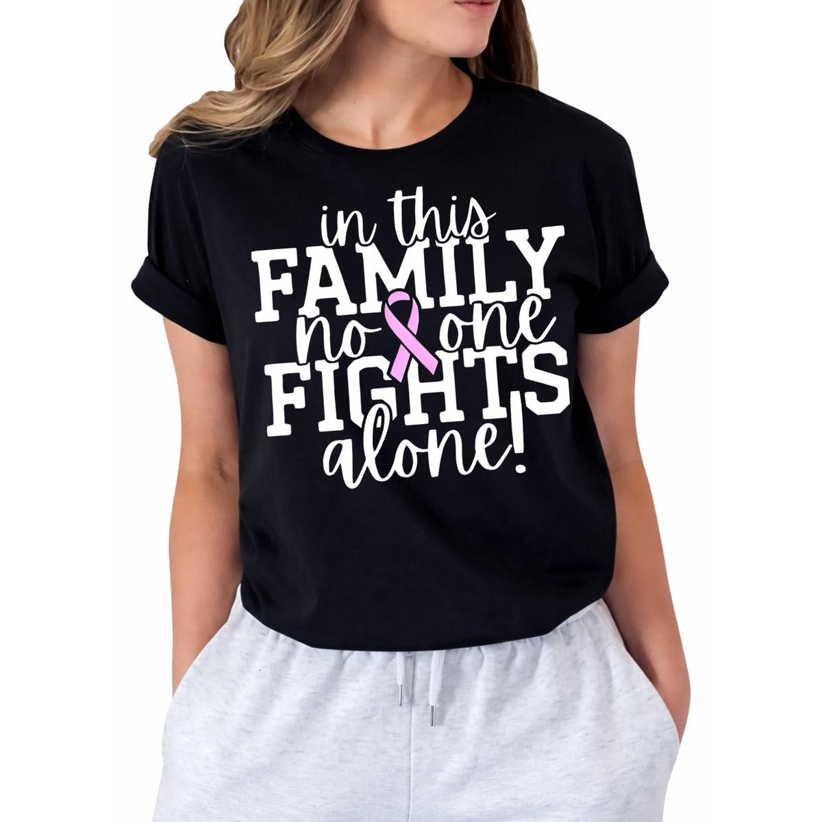 Breast Cancer Shirts for Women: Pink Ribbon Heart T-Shirts Breast Cancer Awareness Gifts Survivor Tee Tops