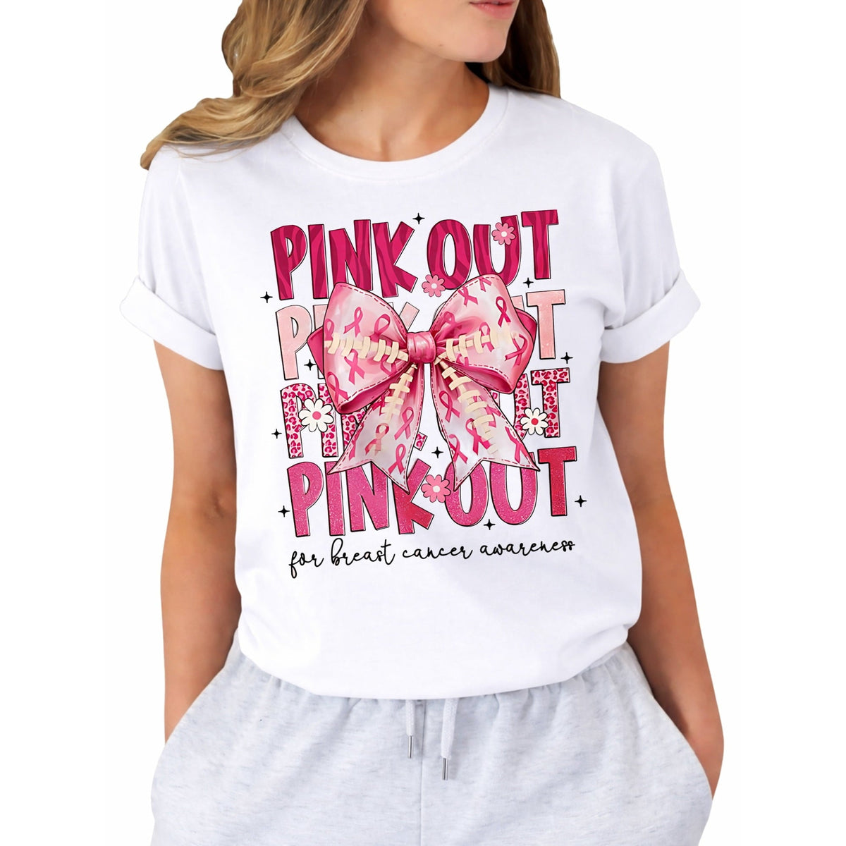 Breast Cancer Shirts for Women Cancer Awareness Shirt Pink Ribbon Graphic Tee Cancer Survivor Support T-shirts