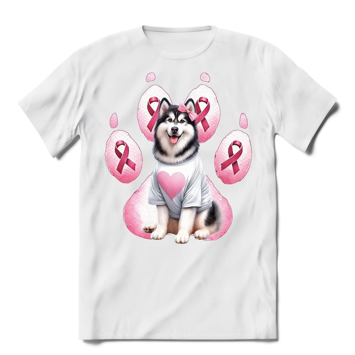 Faith Love Hope Belgian Malinois Breast Cancer Awareness Survivor Shirt T-shirt Unisex Merch Sheepdog Dog Lover Gifts - 02017