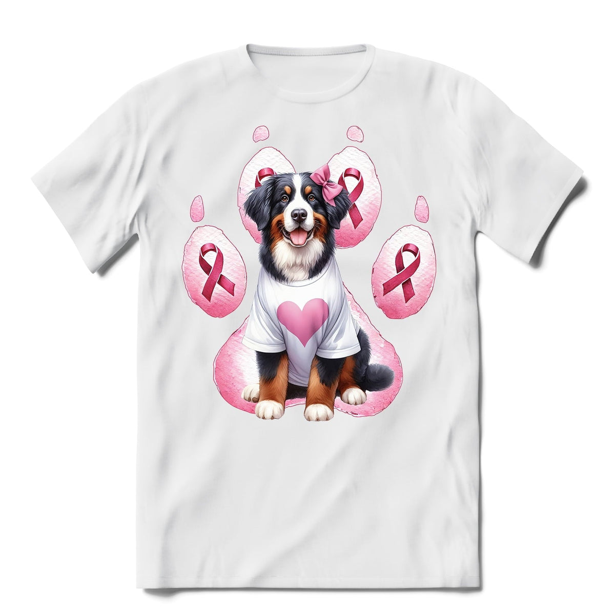 Faith Love Hope Belgian Malinois Breast Cancer Awareness Survivor Shirt T-shirt Unisex Merch Sheepdog Dog Lover Gifts - 02017