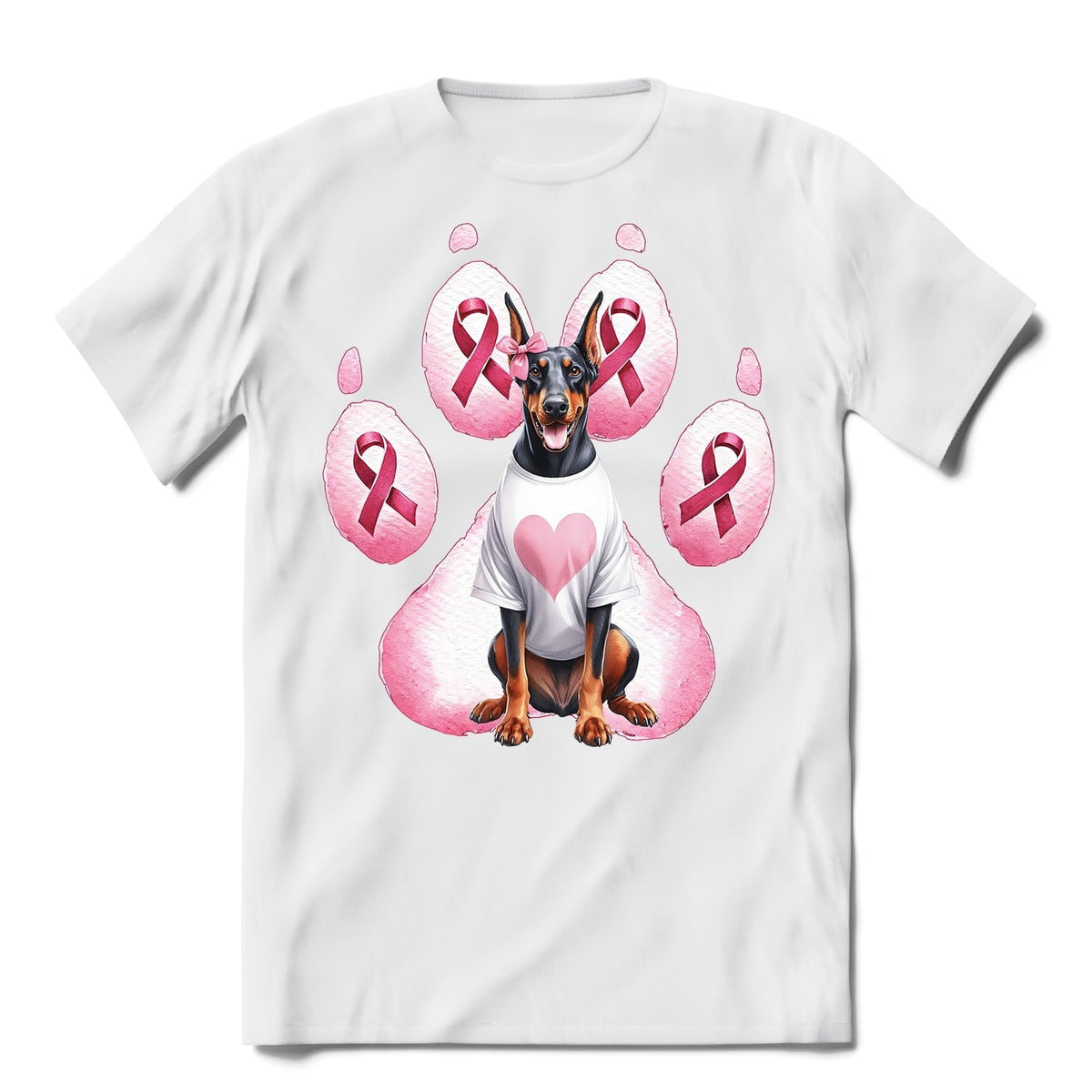Faith Love Hope Belgian Malinois Breast Cancer Awareness Survivor Shirt T-shirt Unisex Merch Sheepdog Dog Lover Gifts - 02017