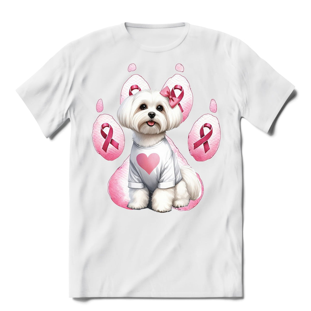Faith Love Hope Belgian Malinois Breast Cancer Awareness Survivor Shirt T-shirt Unisex Merch Sheepdog Dog Lover Gifts - 02017