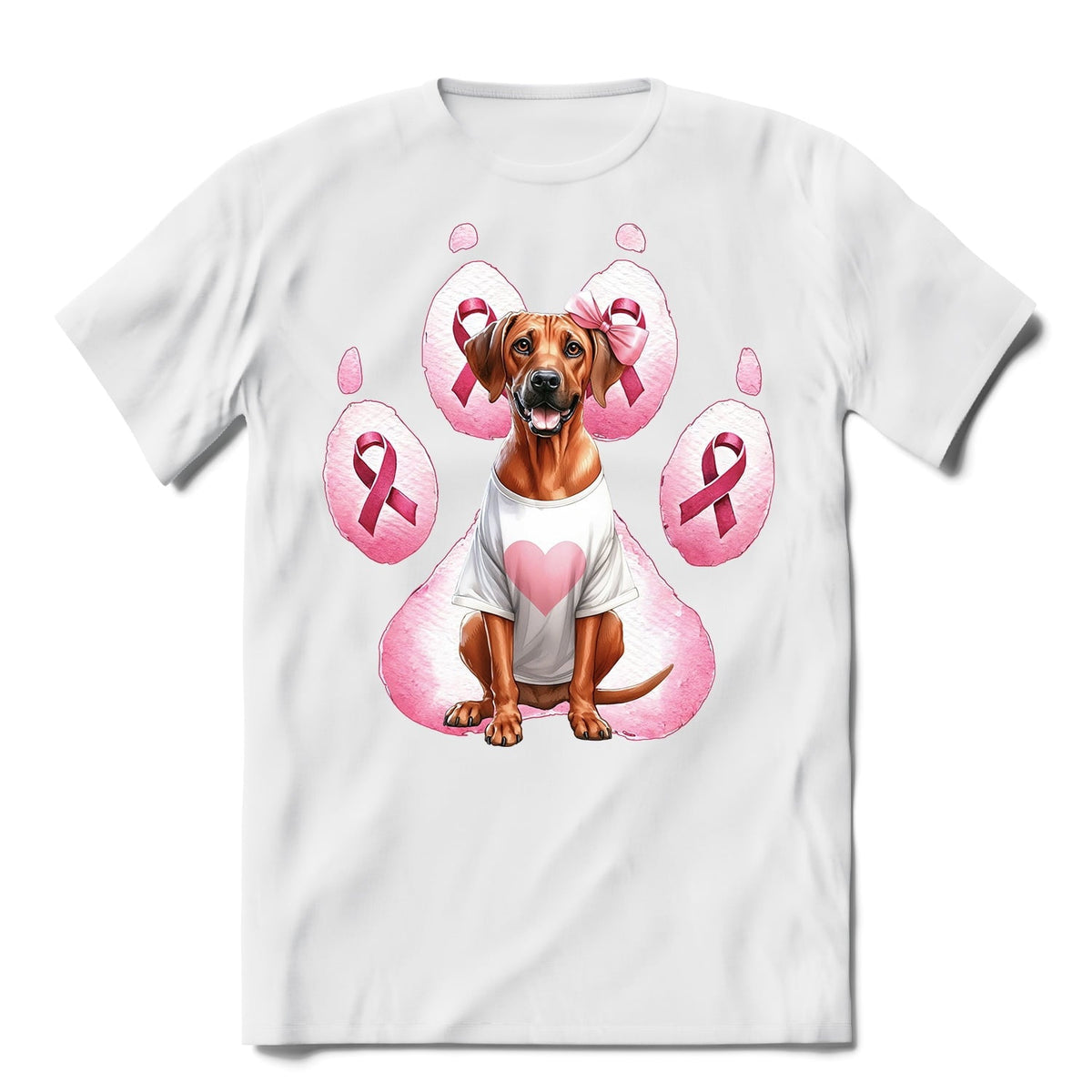 Faith Love Hope Belgian Malinois Breast Cancer Awareness Survivor Shirt T-shirt Unisex Merch Sheepdog Dog Lover Gifts - 02017