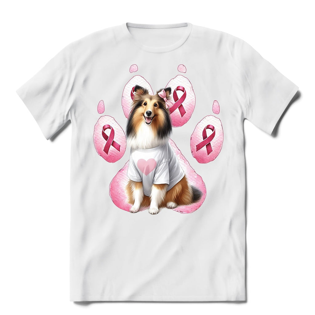Faith Love Hope Belgian Malinois Breast Cancer Awareness Survivor Shirt T-shirt Unisex Merch Sheepdog Dog Lover Gifts - 02017