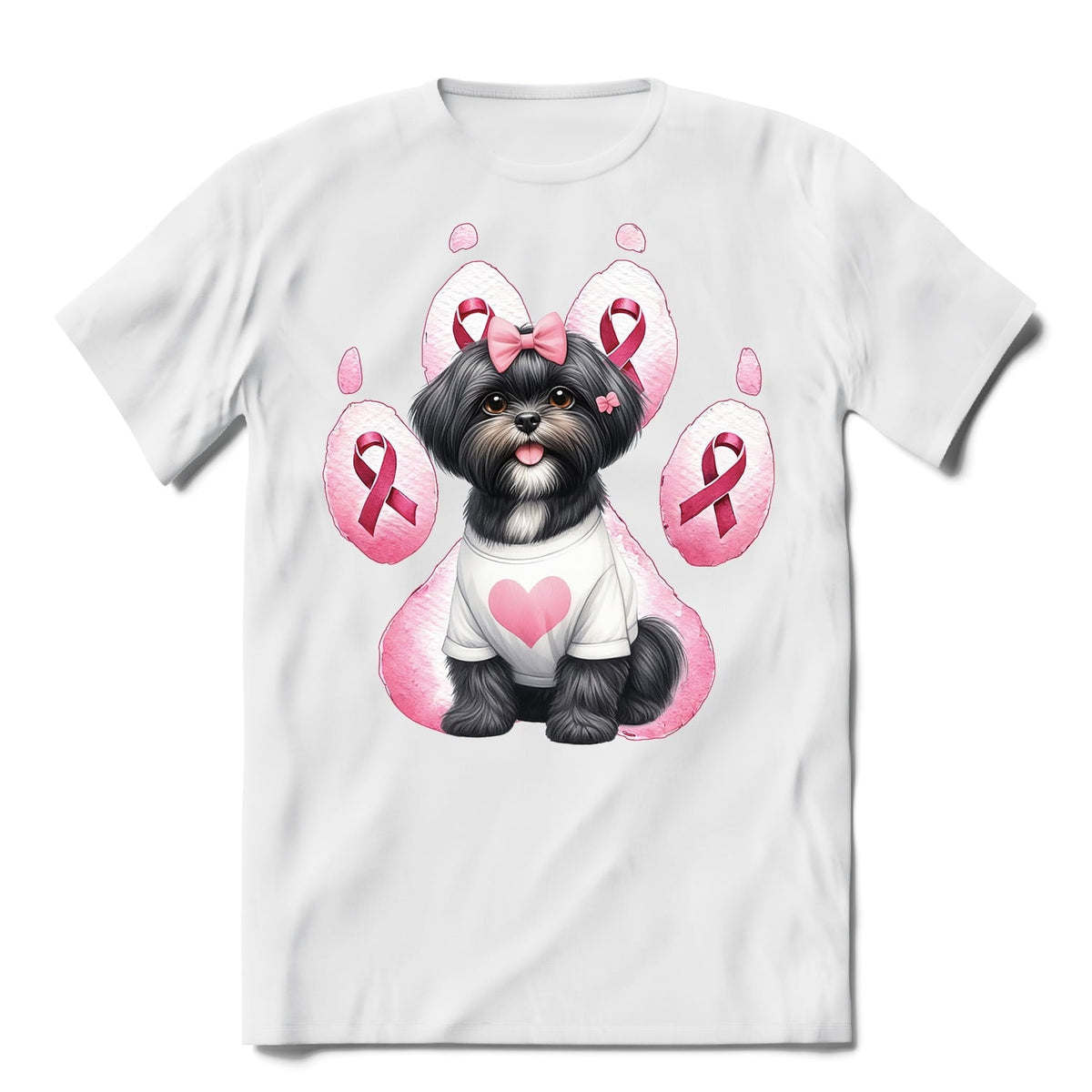 Faith Love Hope Belgian Malinois Breast Cancer Awareness Survivor Shirt T-shirt Unisex Merch Sheepdog Dog Lover Gifts - 02017