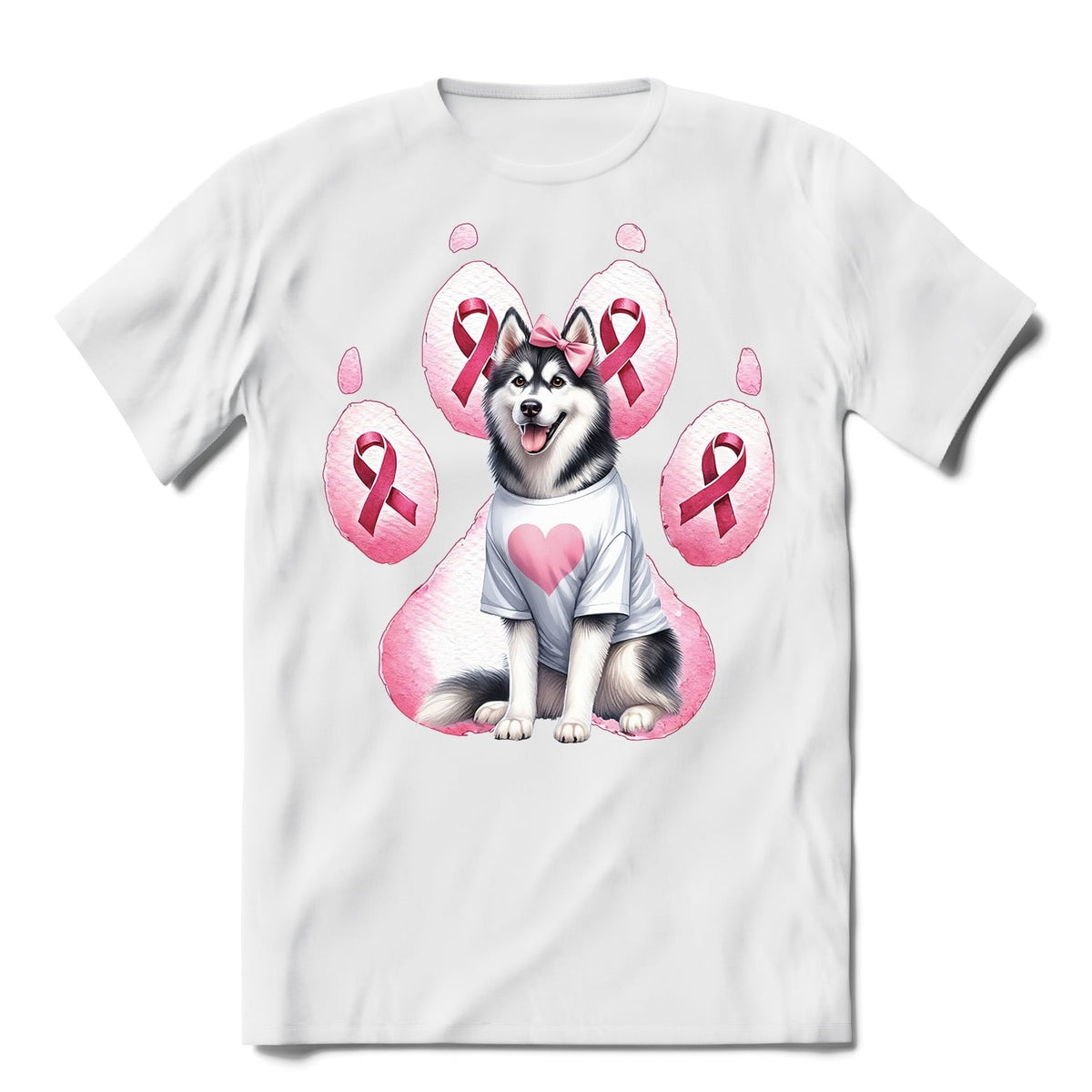 Faith Love Hope Belgian Malinois Breast Cancer Awareness Survivor Shirt T-shirt Unisex Merch Sheepdog Dog Lover Gifts - 02017