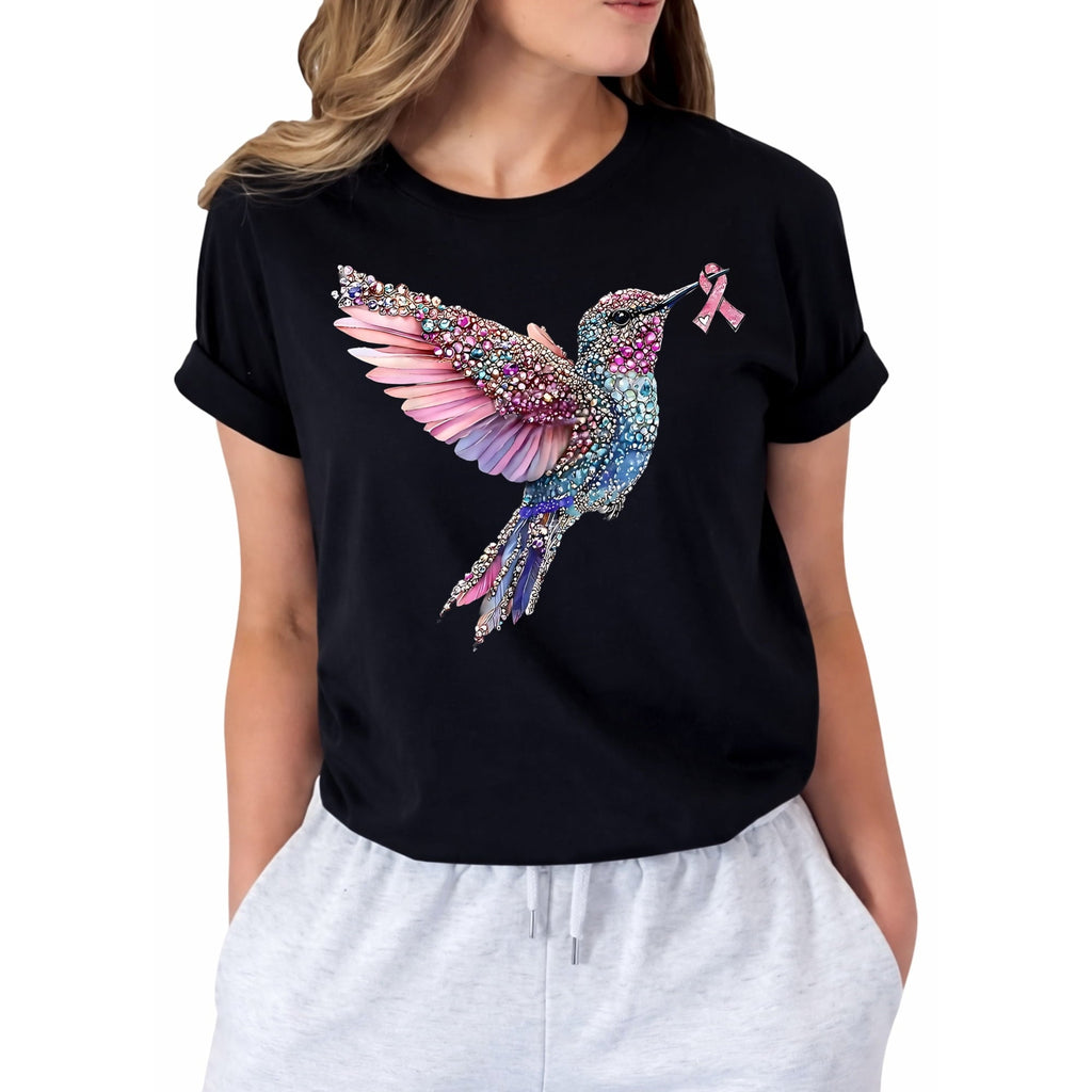 Breast Cancer Shirts for Women Cancer Awareness Shirt Pink Ribbon Graphic Tee Cancer Survivor Support T-shirts