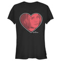 Junior's Marvel WandaVision Valentine's Day Wanda Love Graphic Tee Black Medium