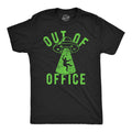 Mens Funny T Shirts Out Of Office UFO Sarcastic Alien Graphic Tee for Men Graphic Tees