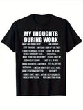 Office Colleagues Workplace Work Slogan My Style Graphic T-Shirt, Size S-5XL