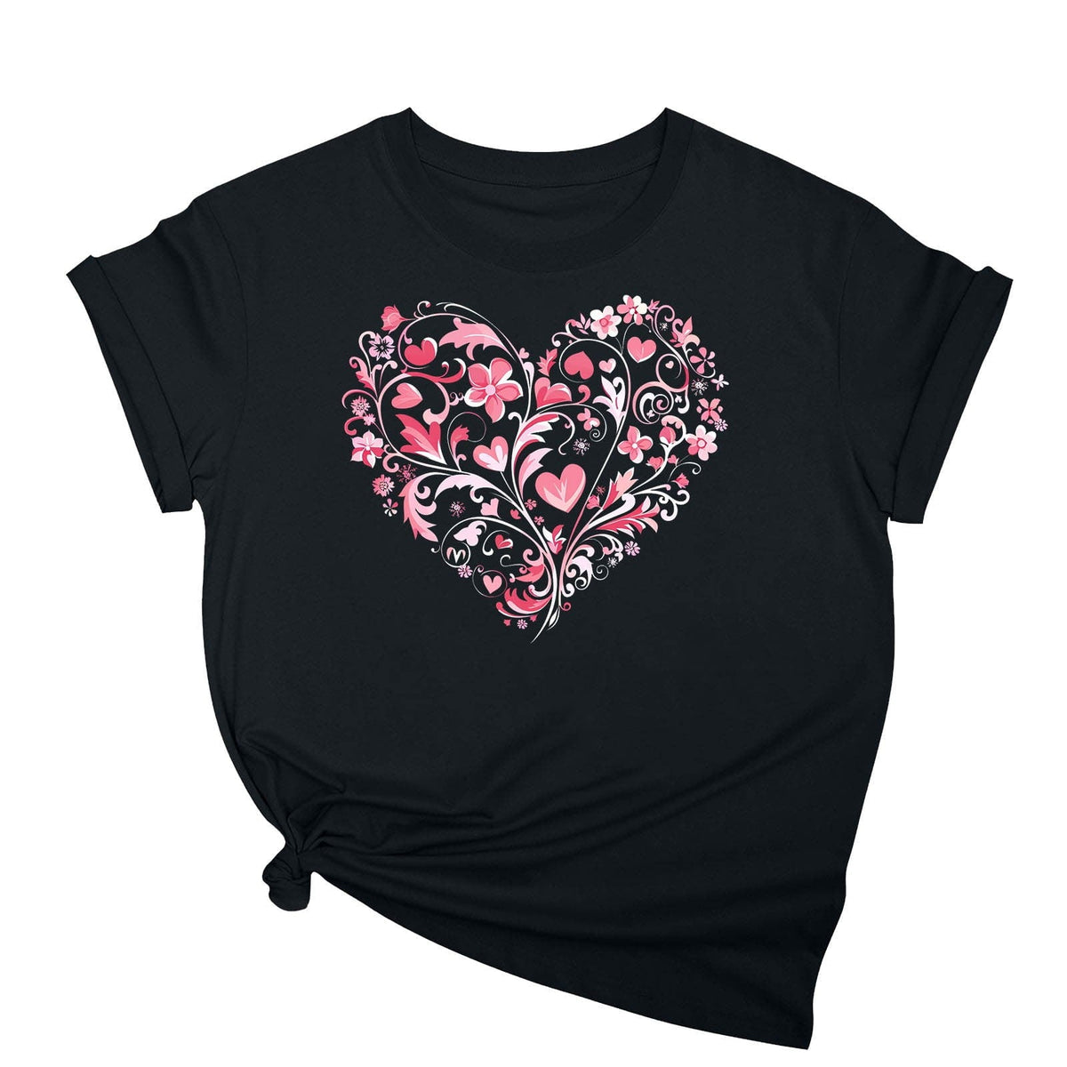 Tbopshirt Valentine's Day T-Shirts Short Sleeve Graphic Tees,Summer Plus Size Tops,Women Fashion Valentines Day Crew Neck Love Heart Printed Pullover Casual Loose Womens Tops S-XXXL