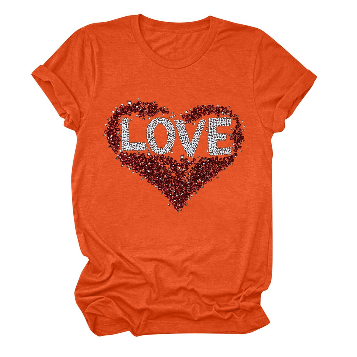 Tbopshirt Valentine's Day T-Shirts for Women Short Sleeve Graphic Tees, Plus Size Womens Tops,Valentines Day Fashion Printed T-shirt S-XXXL