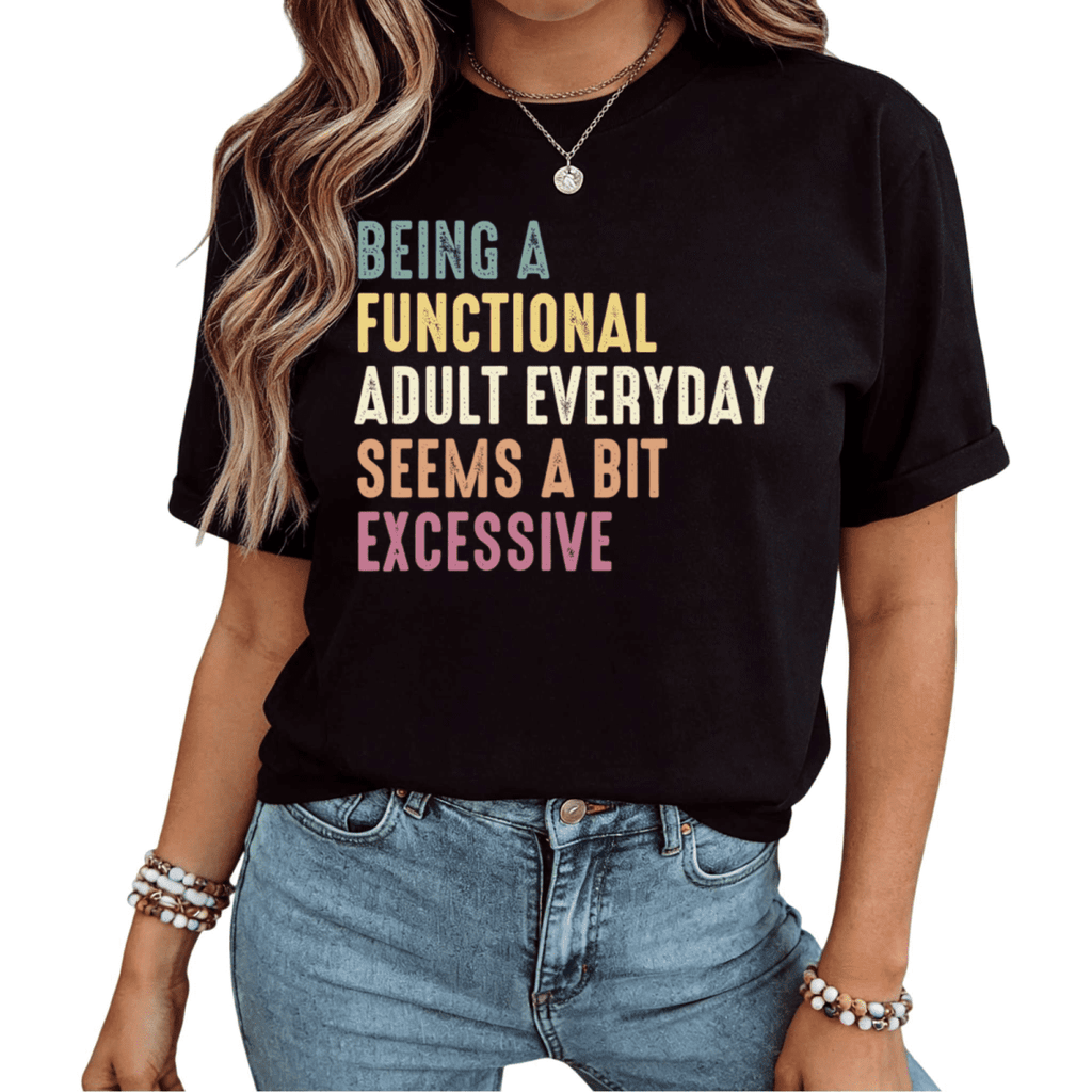UNISHE Women Fun Fact I Don't Care Sarcastic Graphic Short Sleeve T-Shirt fun Cotton Crewneck Top Black S-5XL