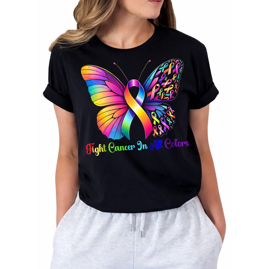 Breast Cancer Shirts for Women Cancer Awareness Shirt Pink Ribbon Graphic Tee Cancer Survivor Support T-shirts