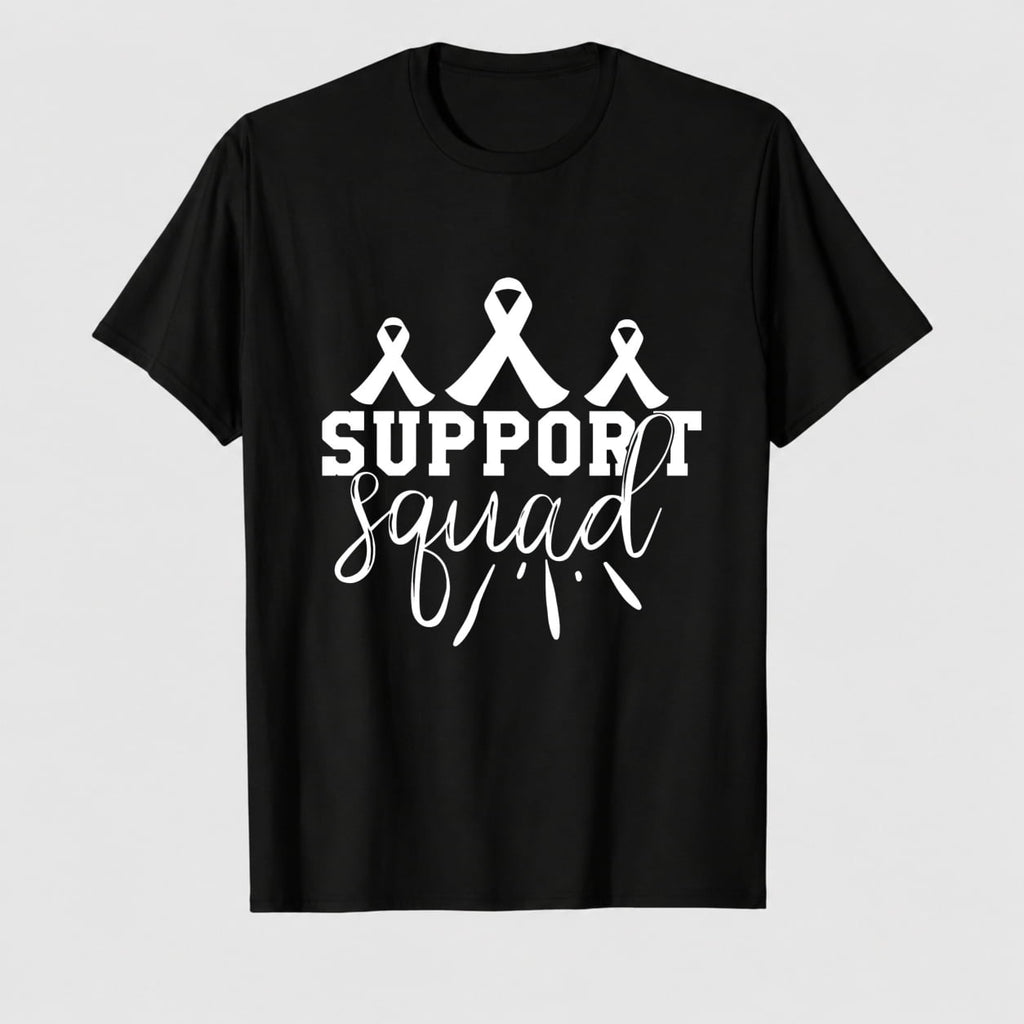 Women's Breast Cancer Awareness Survivor Heart Ribbon Graphic T-Shirt, 100% Cotton Short Sleeve Shirt