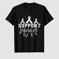 Women's Breast Cancer Awareness Survivor Heart Ribbon Graphic T-Shirt, 100% Cotton Short Sleeve Shirt