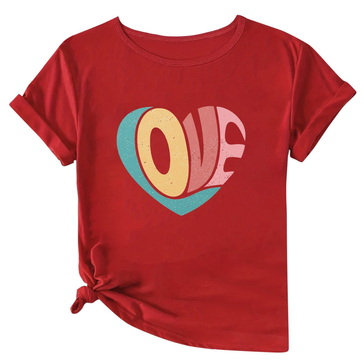 Womens Valentines Day T Shirt Love Graphic Tees for Women Fashion Crew Neck Casual Loose Short Sleeve Shirts (Black S)