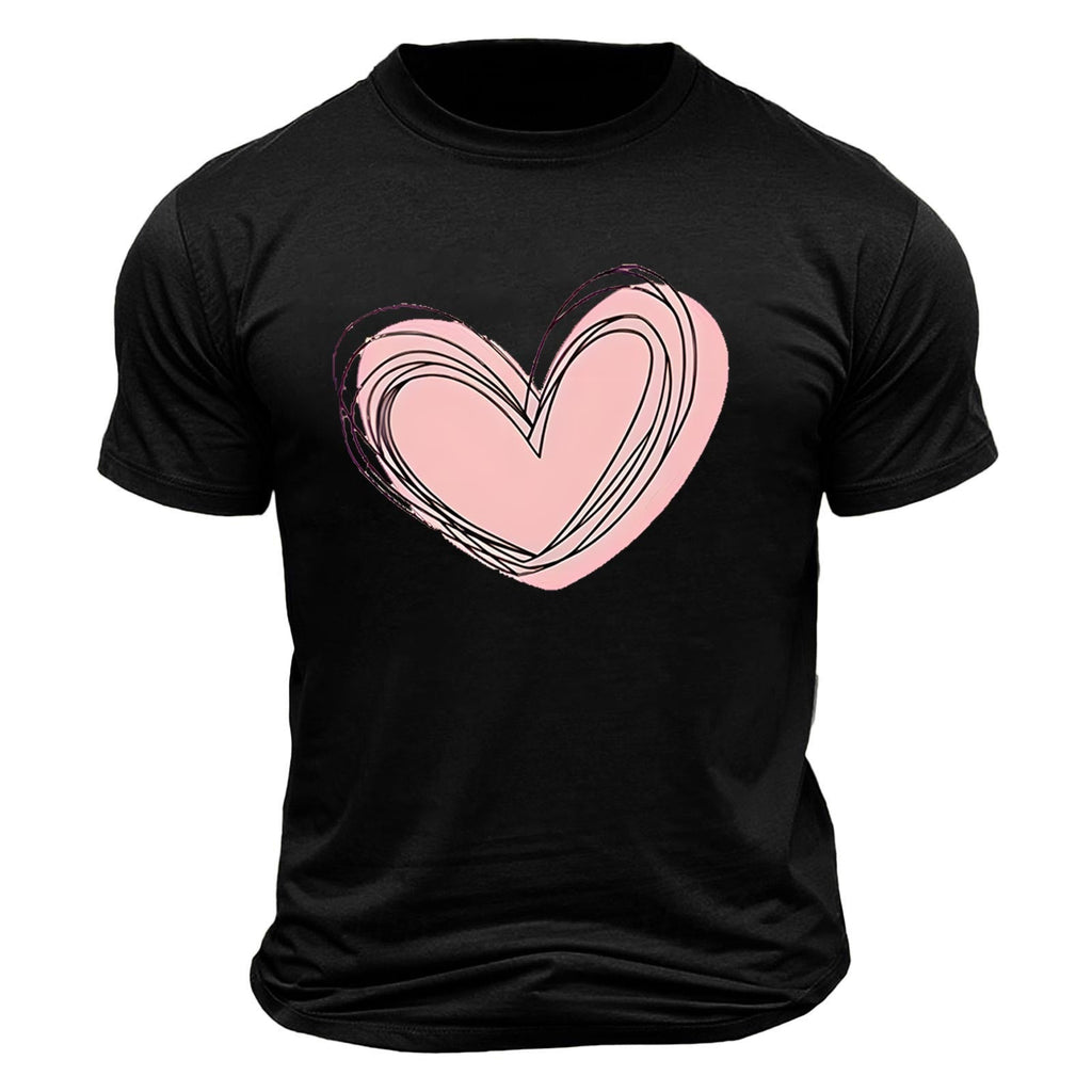 biudgviw Men's Valentines Day Shirt Short Sleeve Casual Printed Graphic Tee Tops Crewneck Lightweight Loose Fit T-Shirt S-XXL