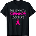 t-shirt Breast Cancer Awareness Shirt Survivor Pink Ribbon Gifts Tee T-Shirt mens，black，women，funny，journey，Crew Neck, Short Sleeve,printing